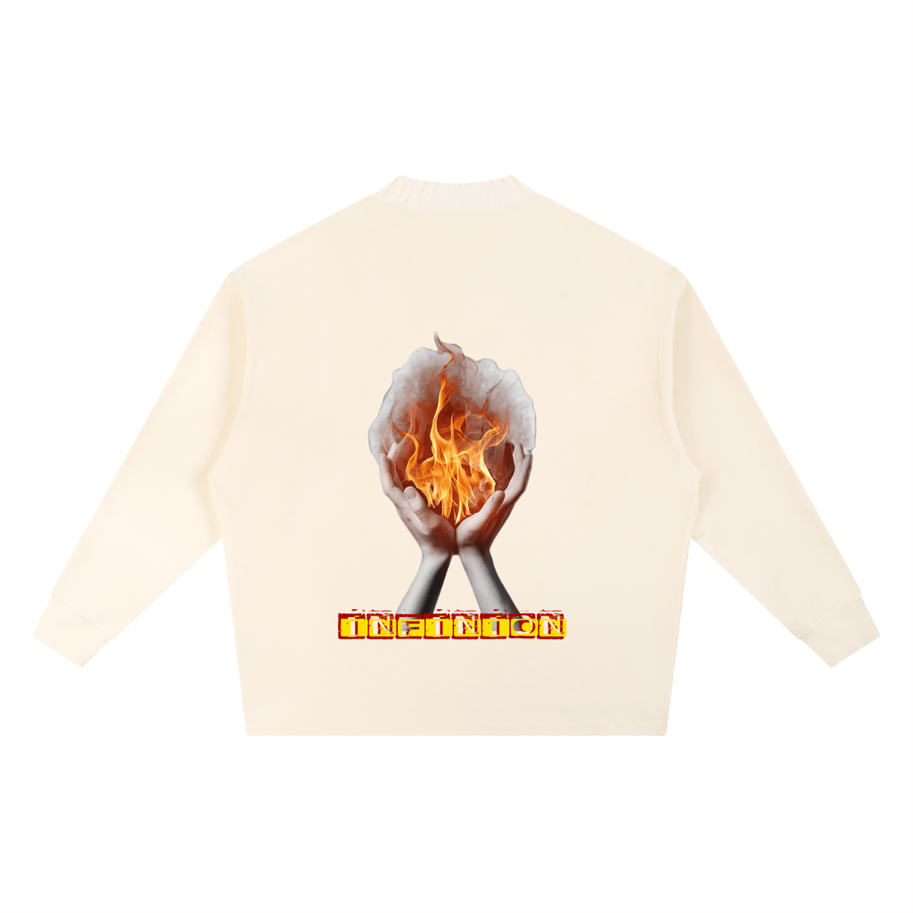 Knitted LEO Round Neck Oversize Sweatshirt