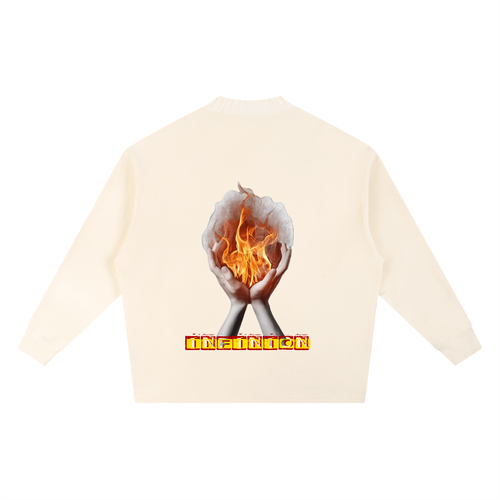 Knitted LEO Round Neck Oversize Sweatshirt