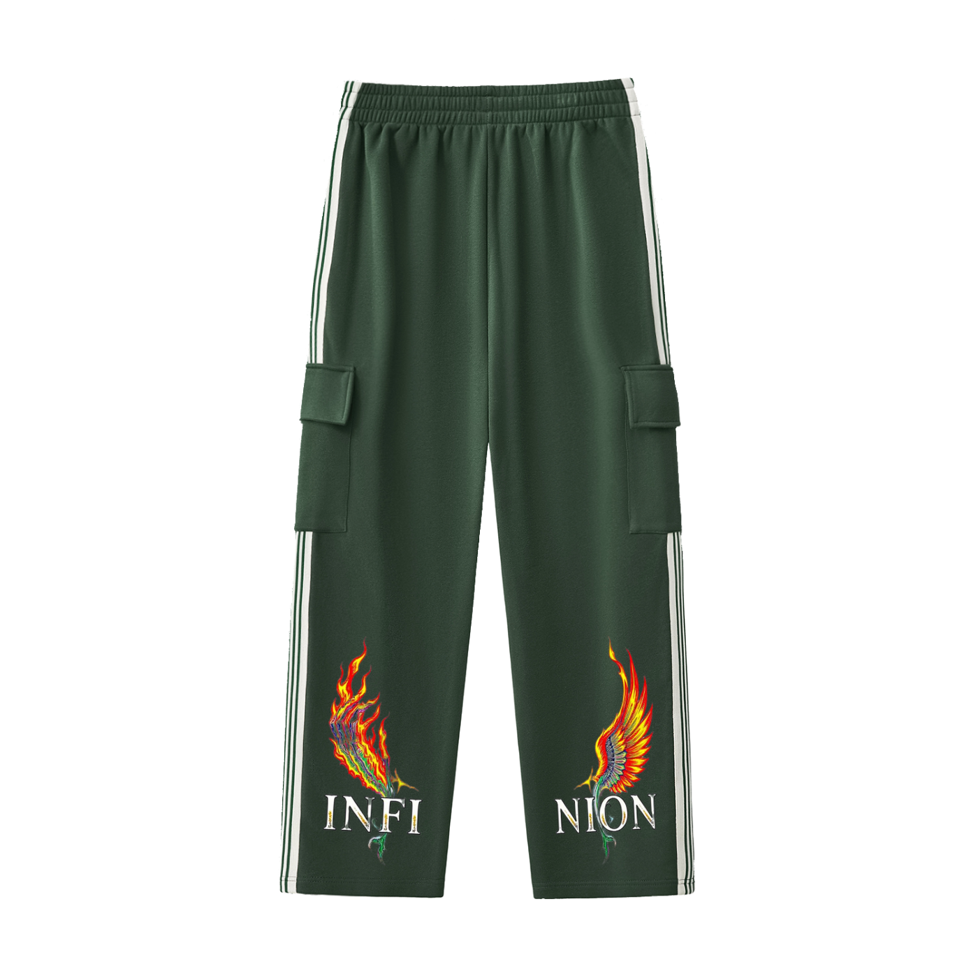 LEO Stripe Straight-Leg Pants