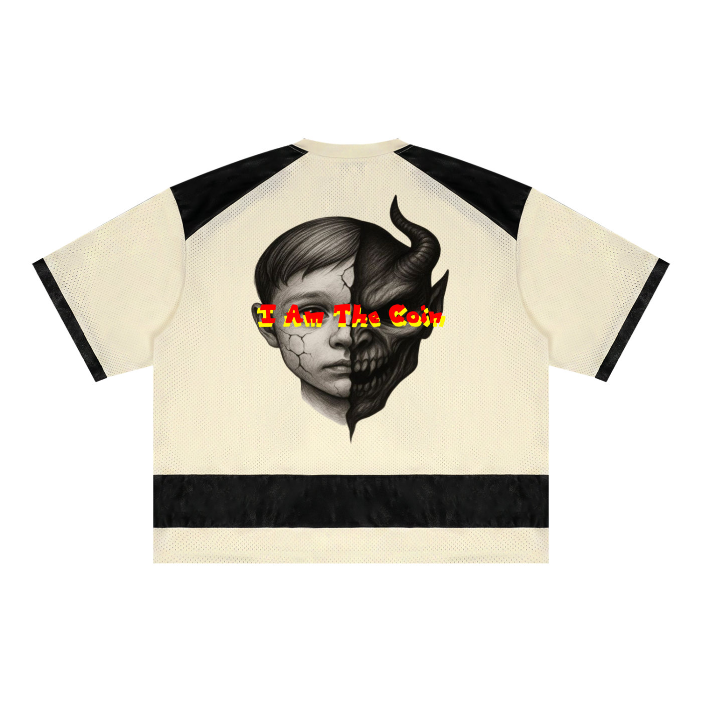 Unisex Raglan Sleeve Mesh Boxy T-Shirt