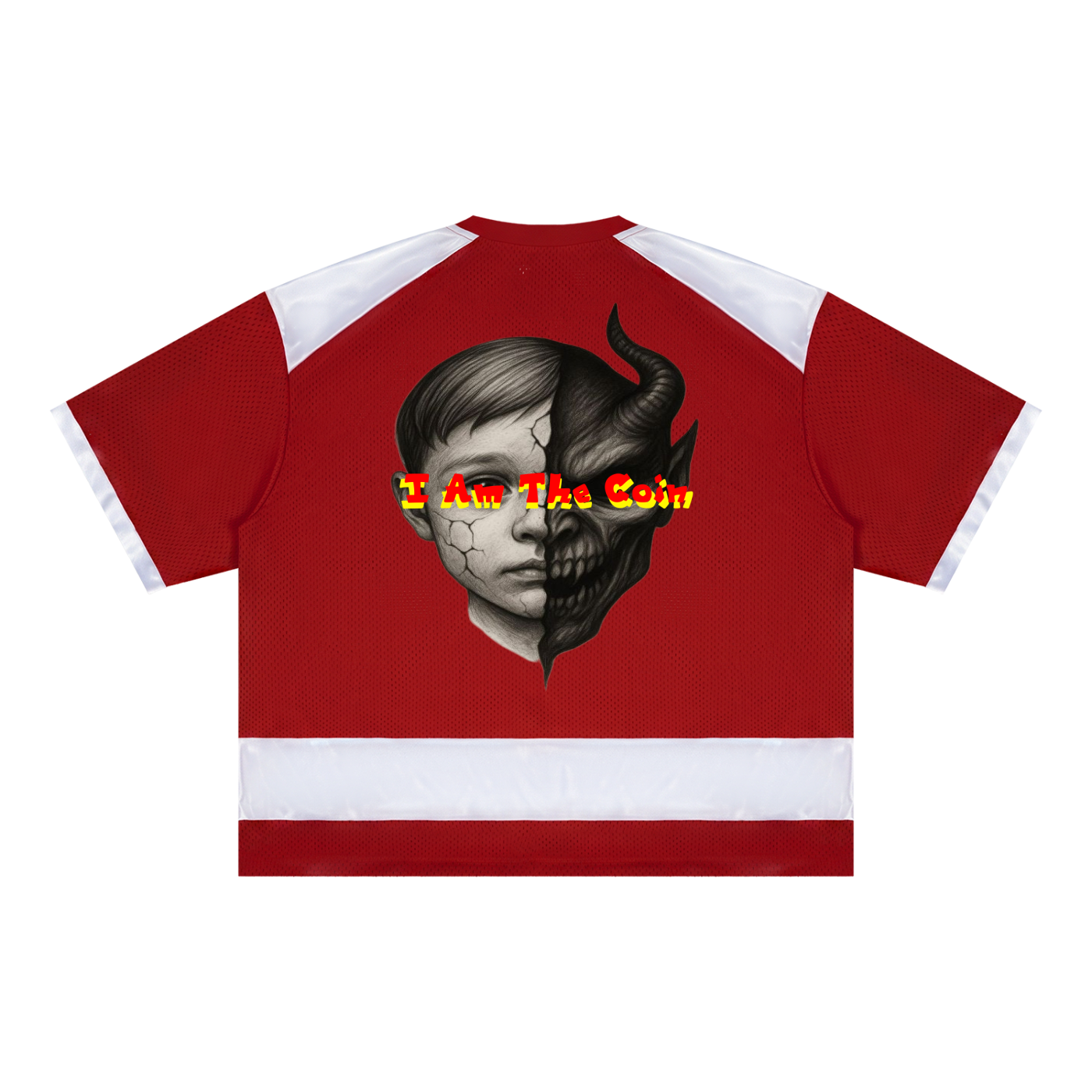 Unisex Raglan Sleeve Mesh Boxy T-Shirt