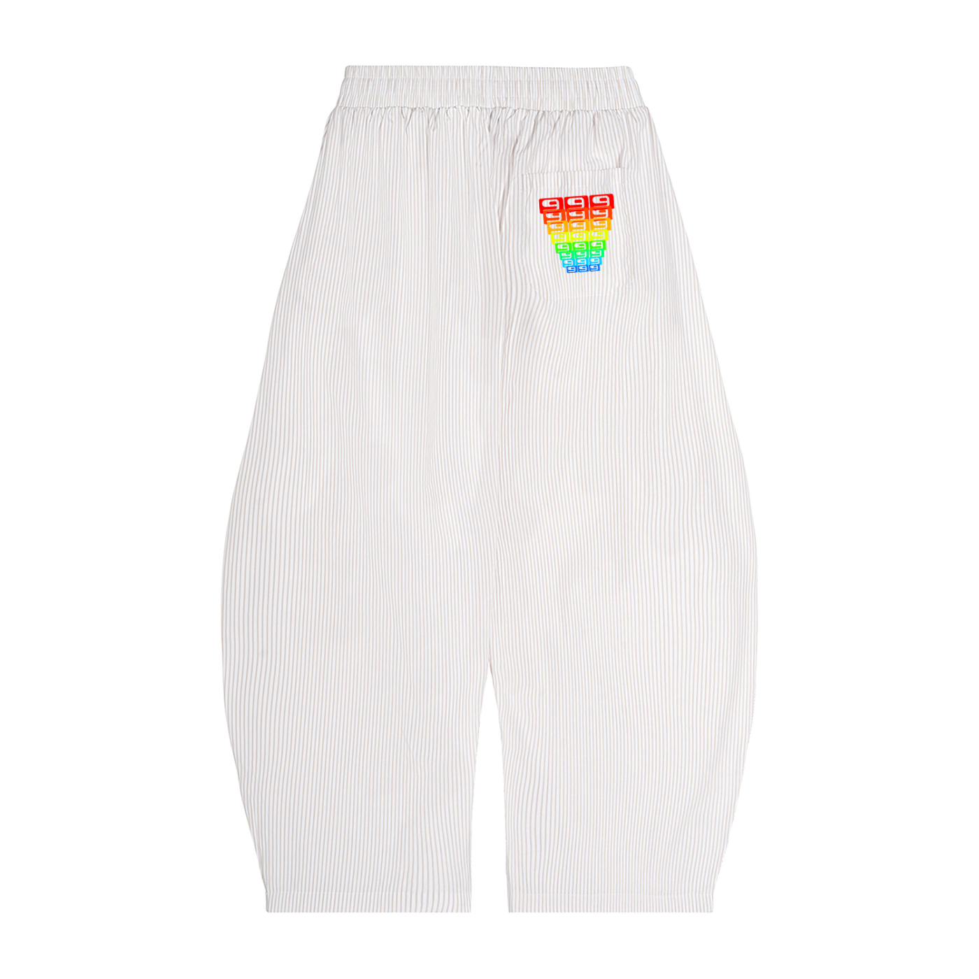 LEO Stripe Drawstring Barrel Pants
