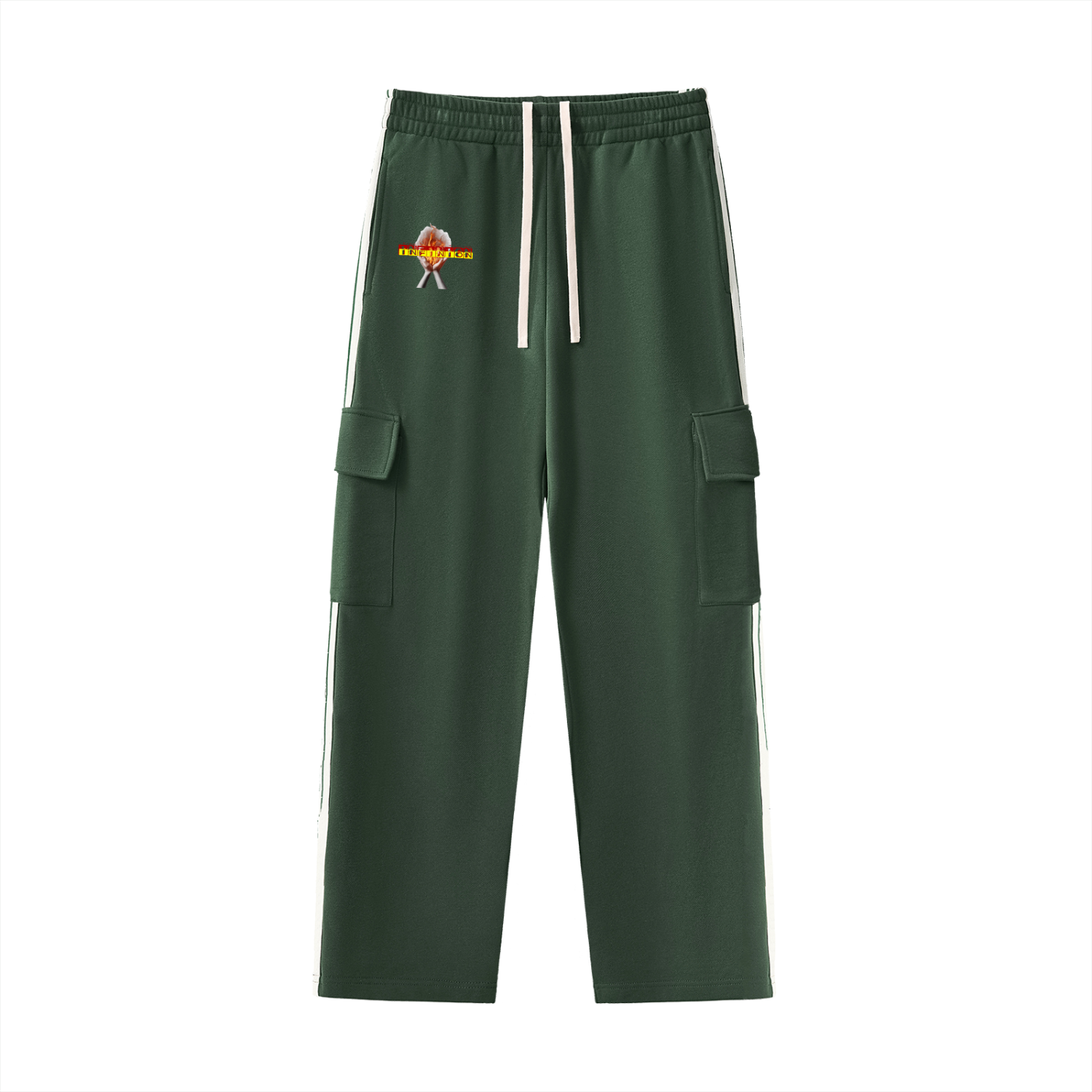 LEO Stripe Straight-Leg Pants