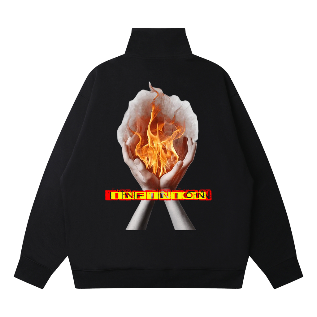 LEO Quarter-Zip Drop Shoulder Sweatshirt