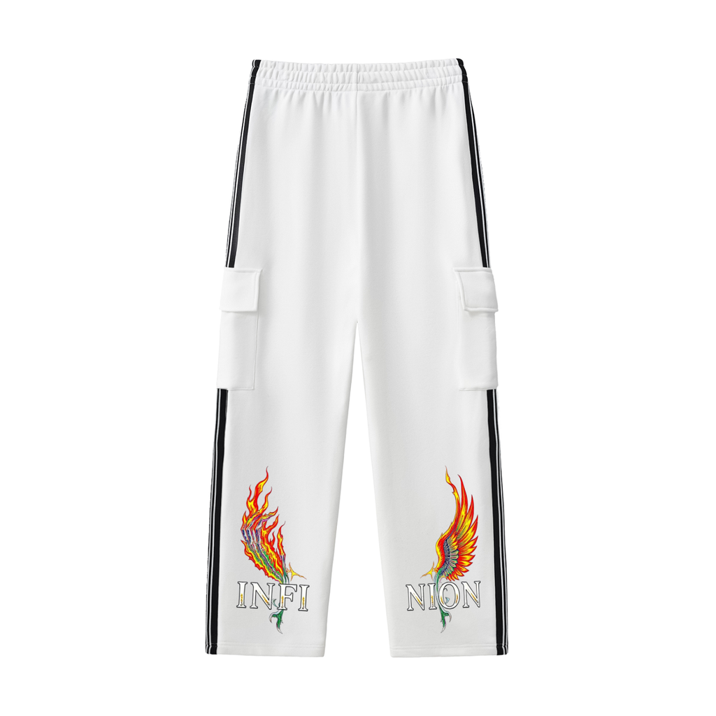 LEO Stripe Straight-Leg Pants