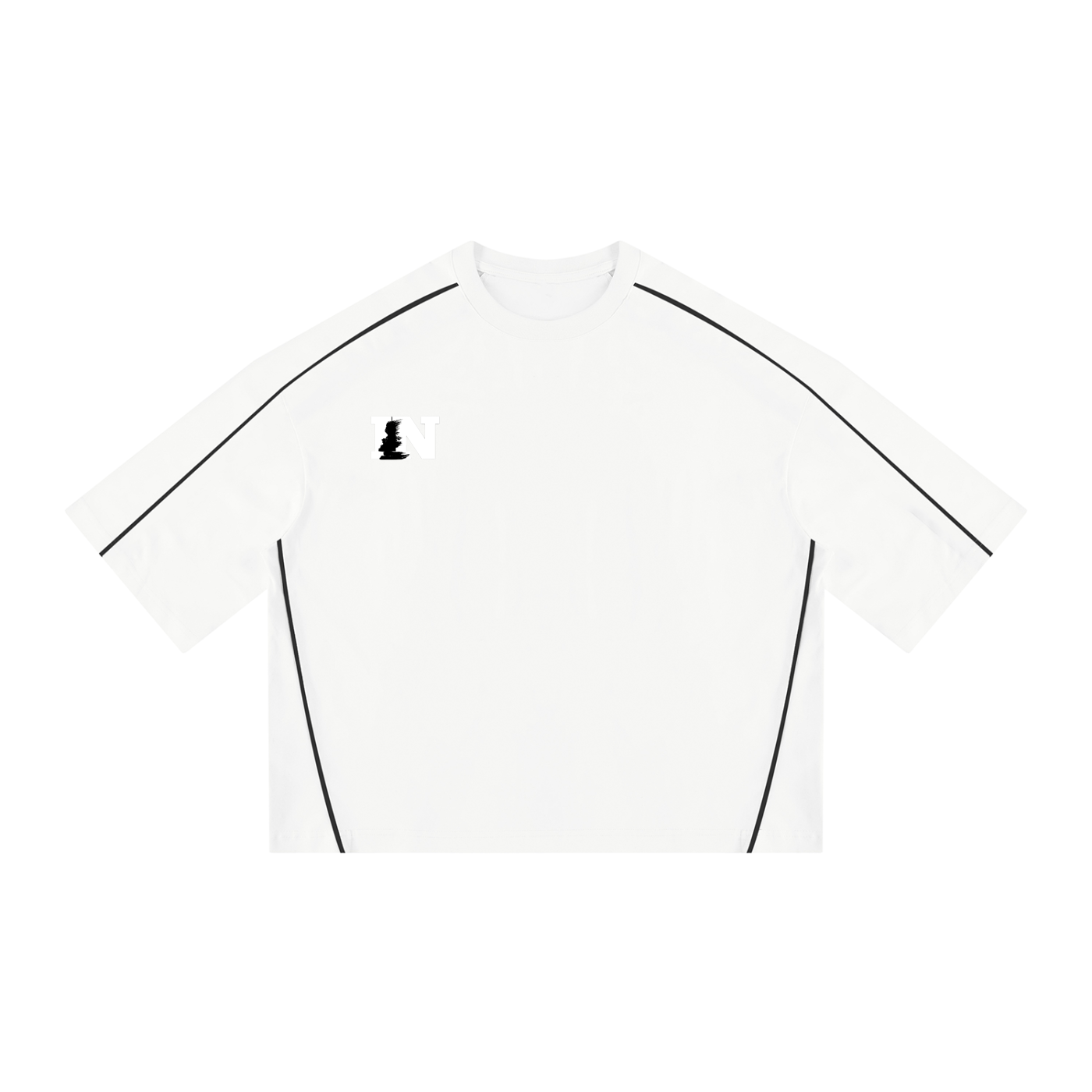 Unisex Heavyweight Boxy Piping T-Shirt