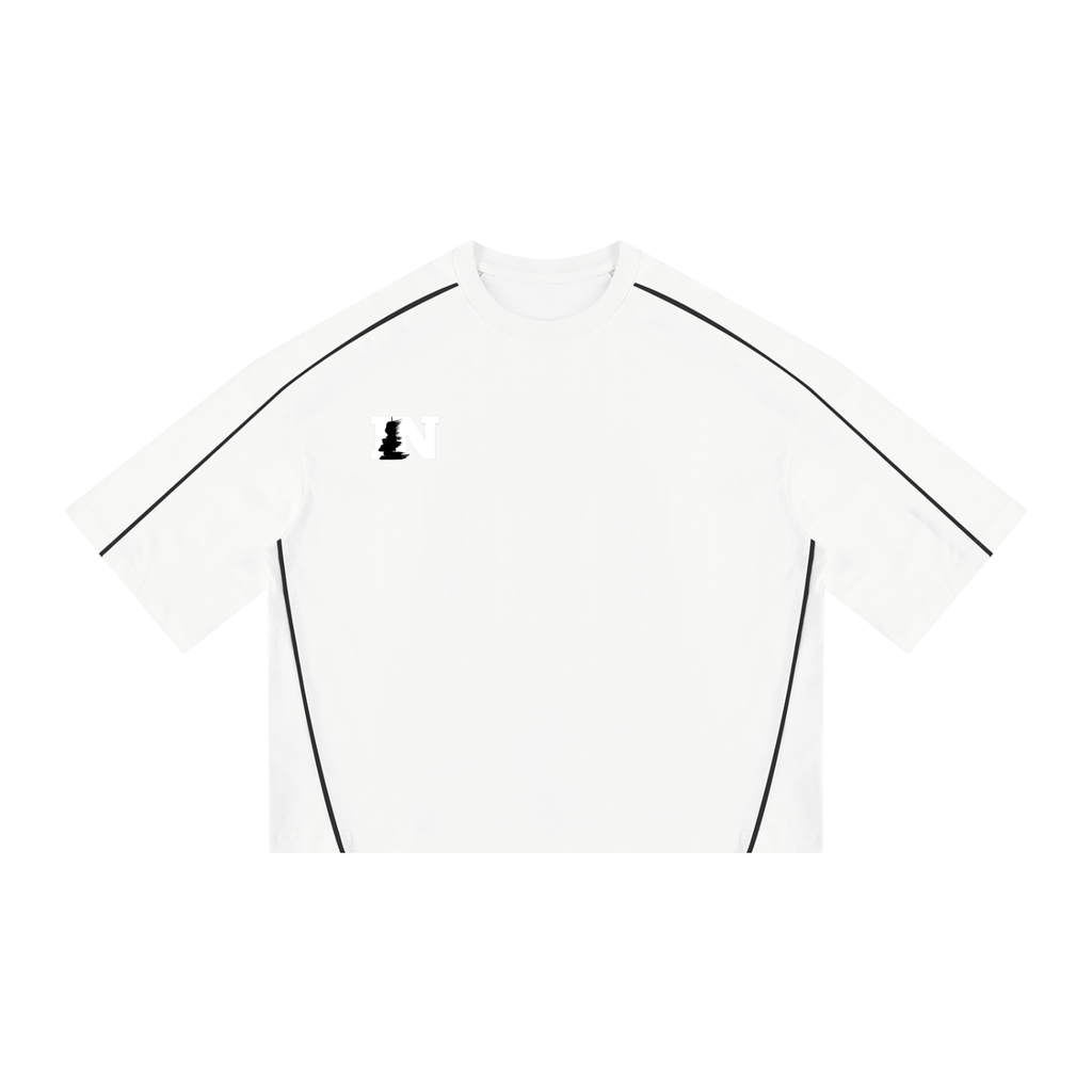 Unisex Heavyweight Boxy Piping T-Shirt