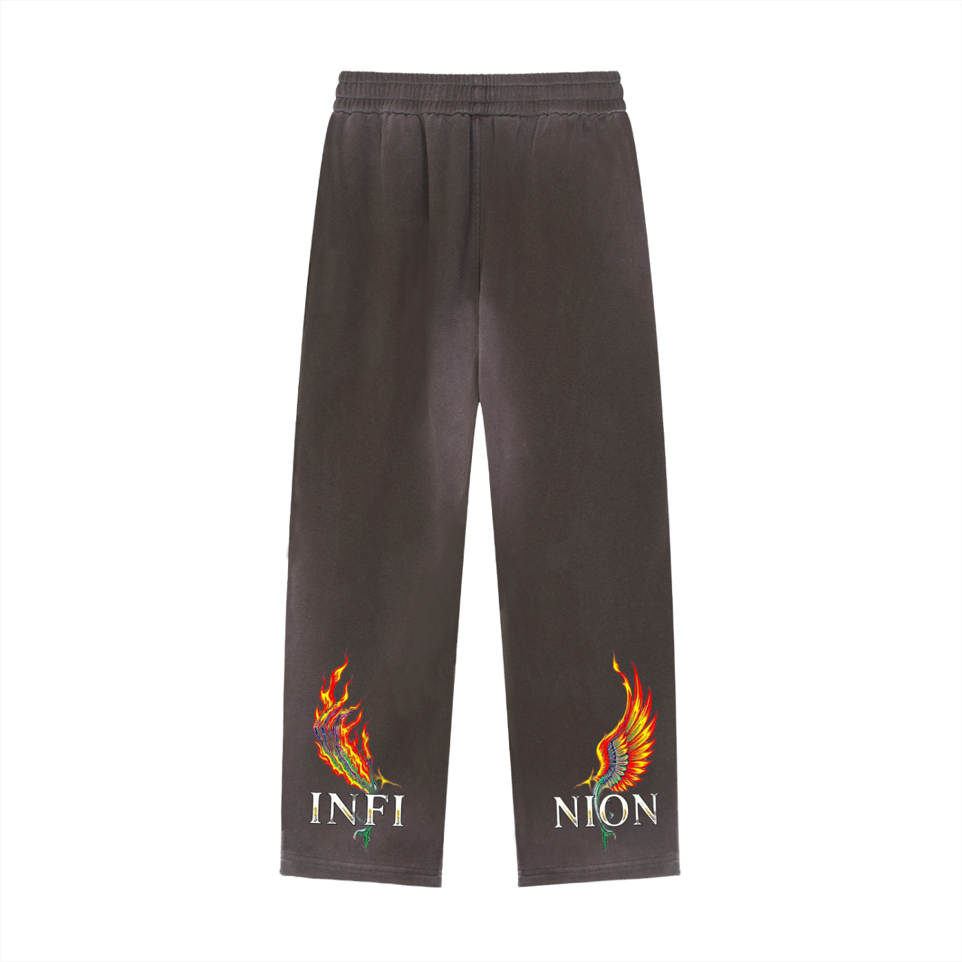 LEO Raw Edge Straight-Leg Sweatpants