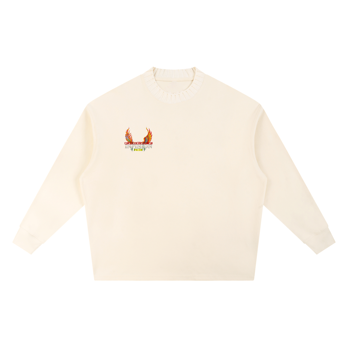 Knitted Round Neck Oversize Sweatshirt