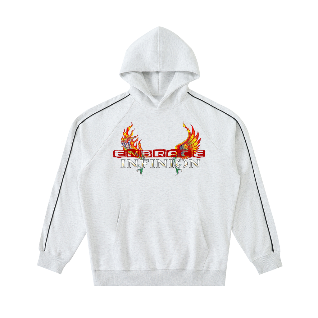 Contrast LEO Piping Raglan Hoodie