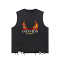 Snow LEO Washed Raw-Hem Tank Top
