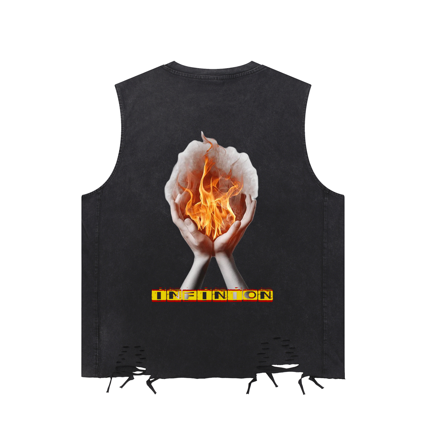 Snow LEO Washed Raw-Hem Tank Top