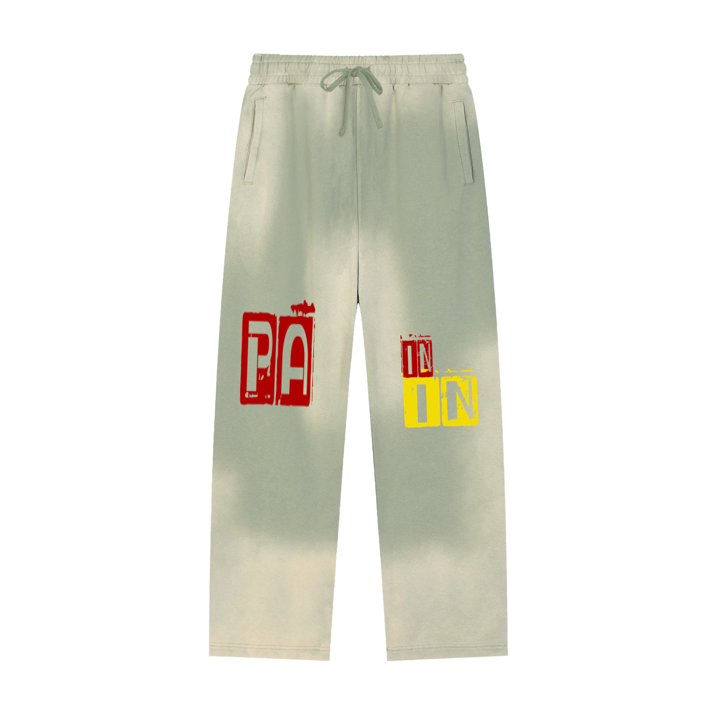 LEO Raw Edge Straight-Leg Sweatpants