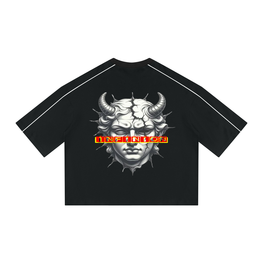 Unisex Heavyweight Boxy Piping T-Shirt