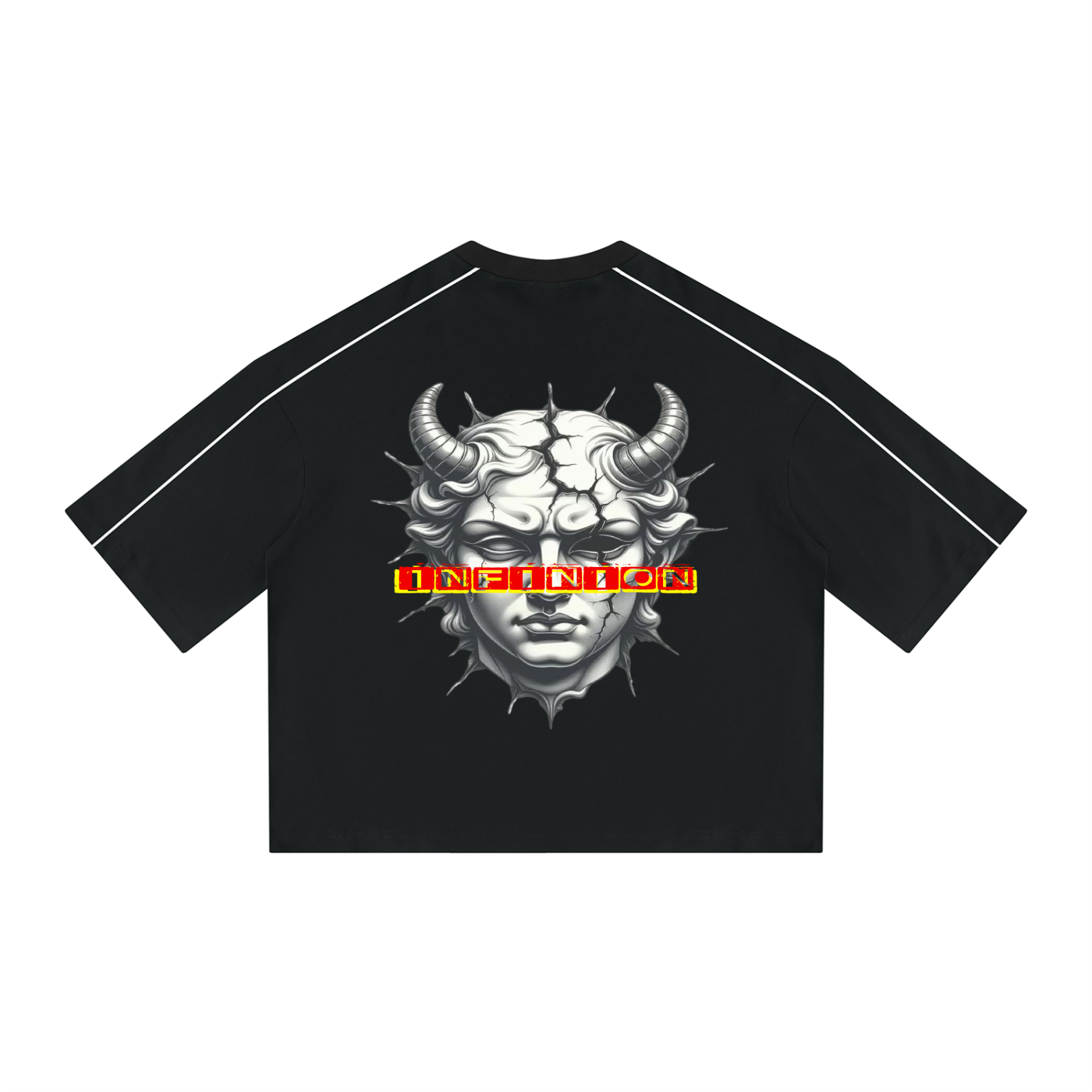 Unisex Heavyweight Boxy Piping T-Shirt