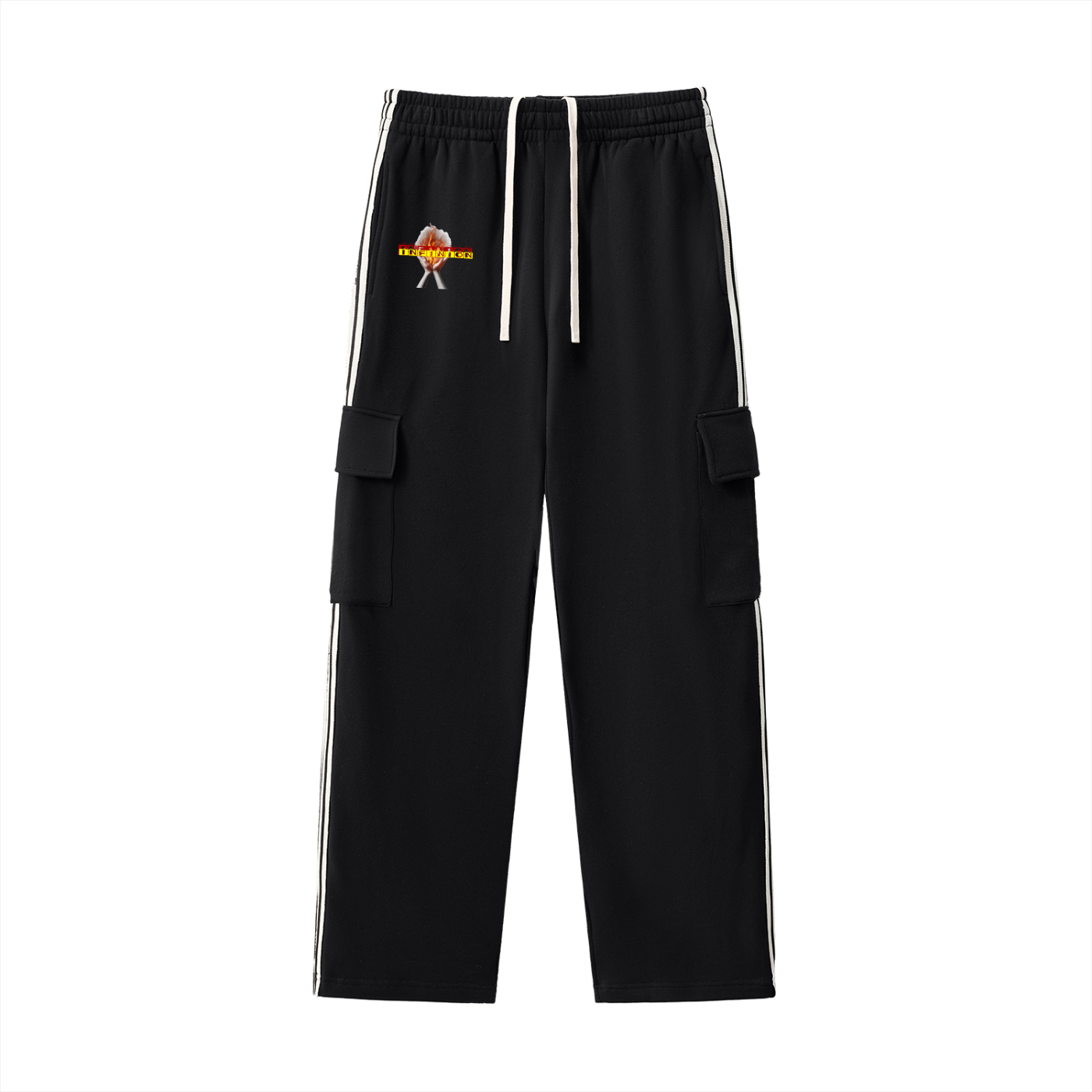 LEO Stripe Straight-Leg Pants