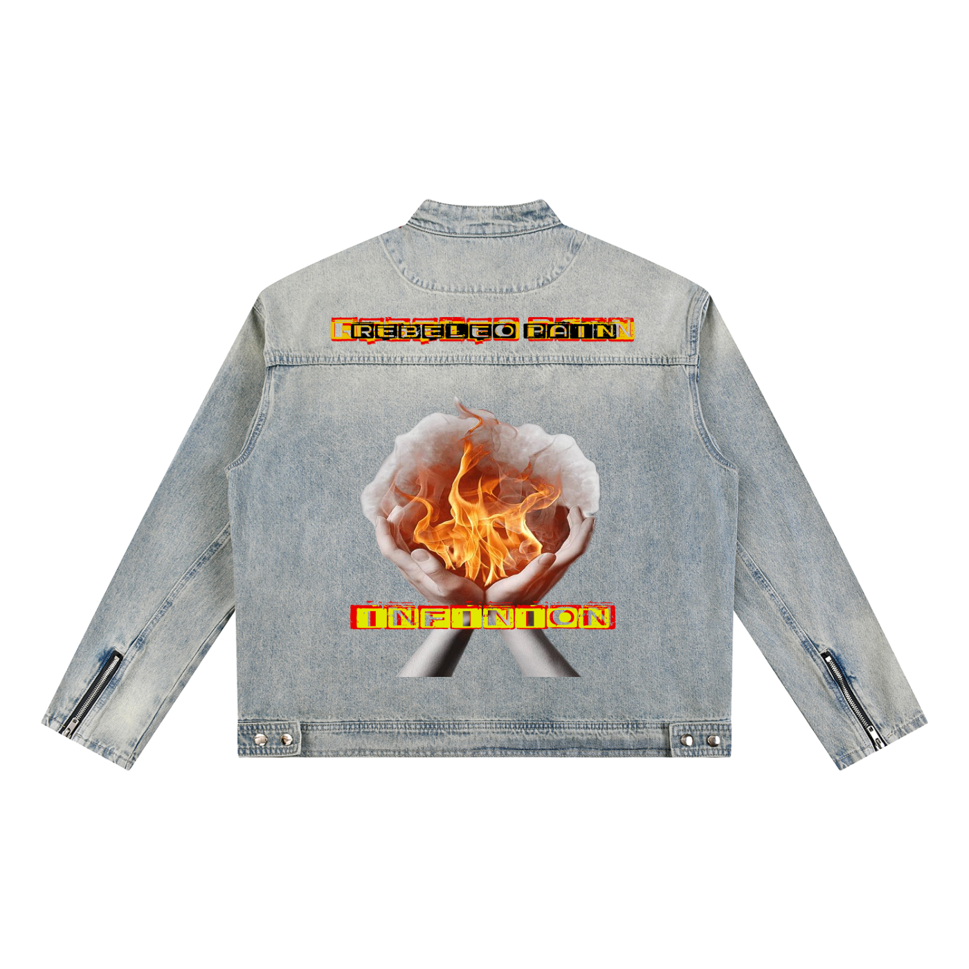 Vintage LEO Wash Zip Denim Jacket