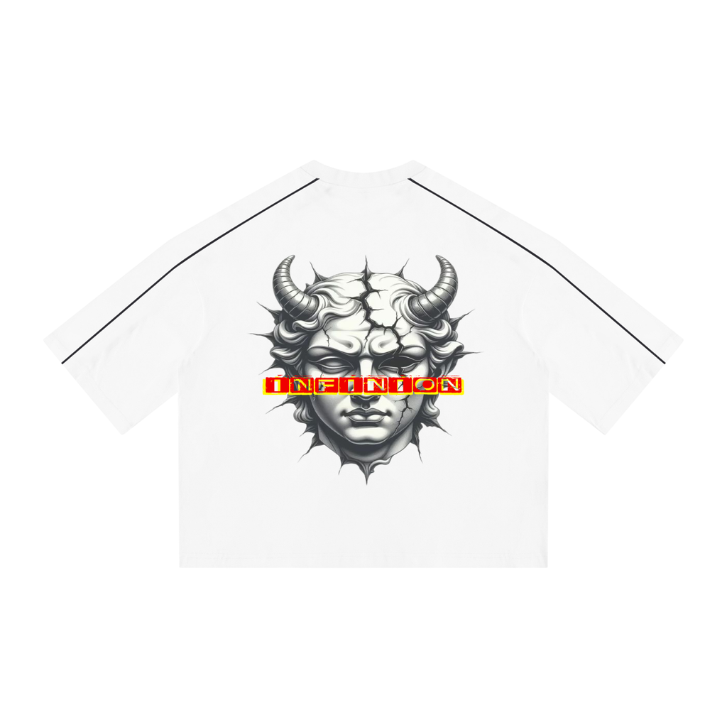 Unisex Heavyweight Boxy Piping T-Shirt