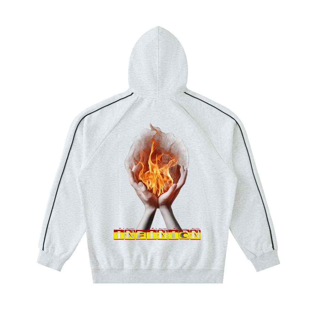 Contrast LEO Piping Raglan Hoodie