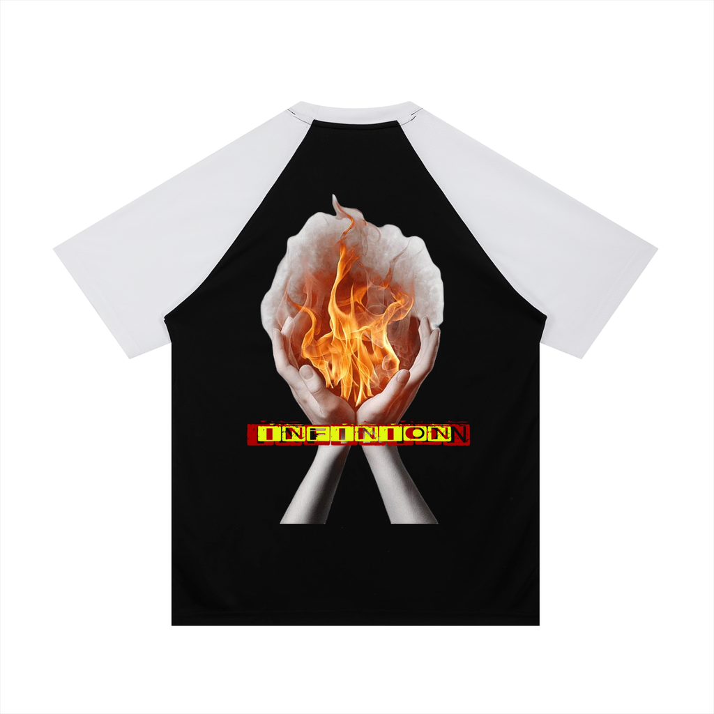 LEO Raglan Sleeve Mesh T-Shirt