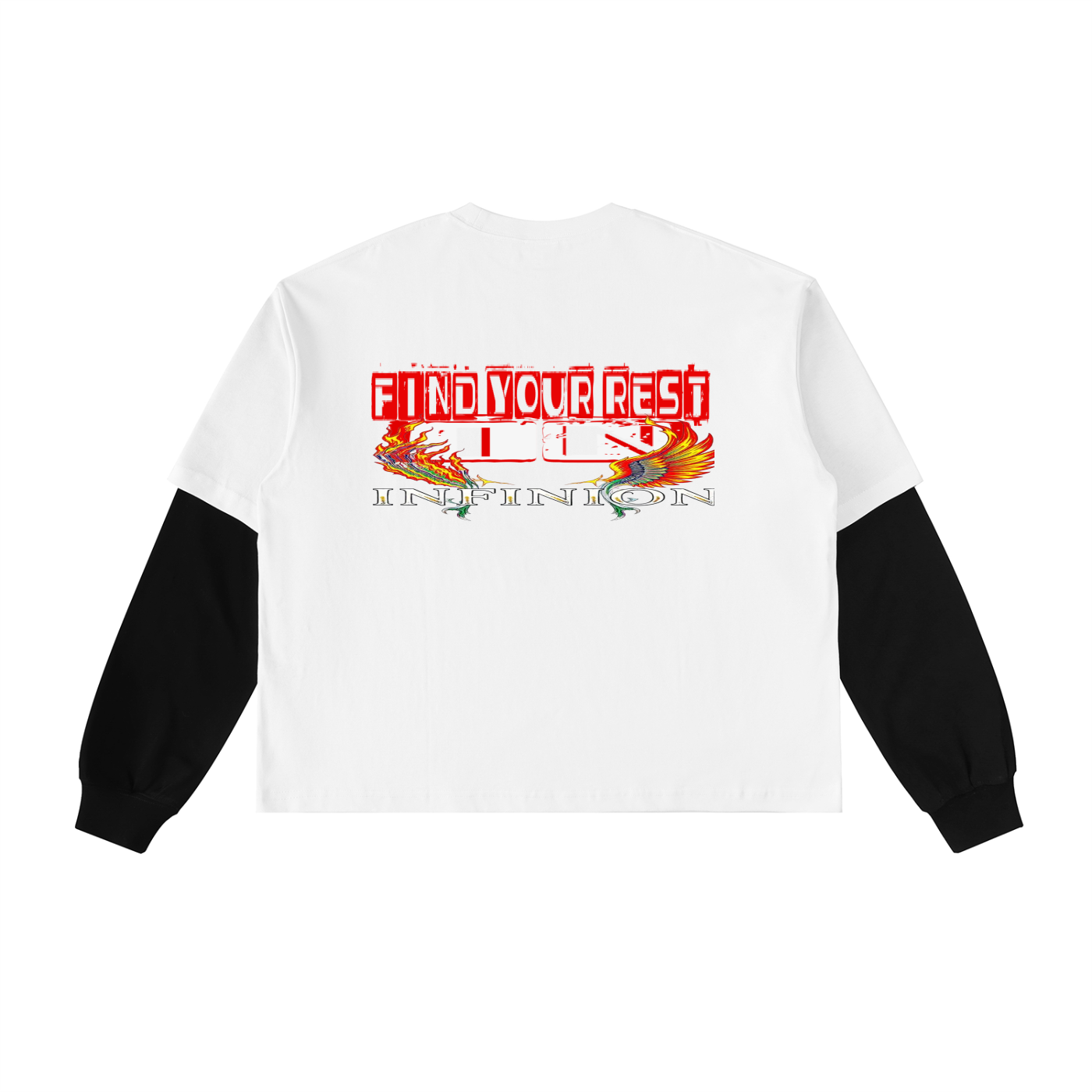 LEO Contrast Sleeve Cotton T-Shirt