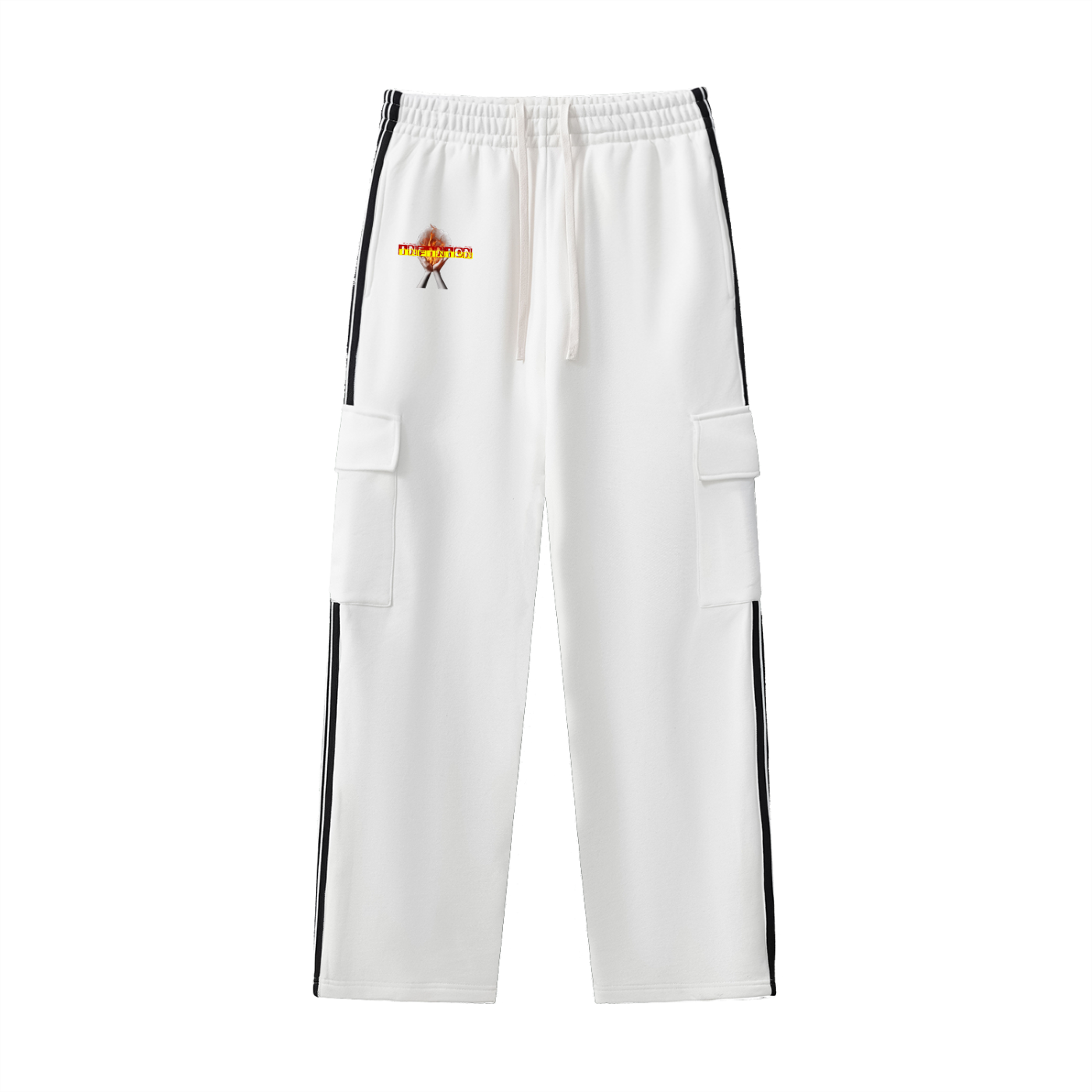 LEO Stripe Straight-Leg Pants