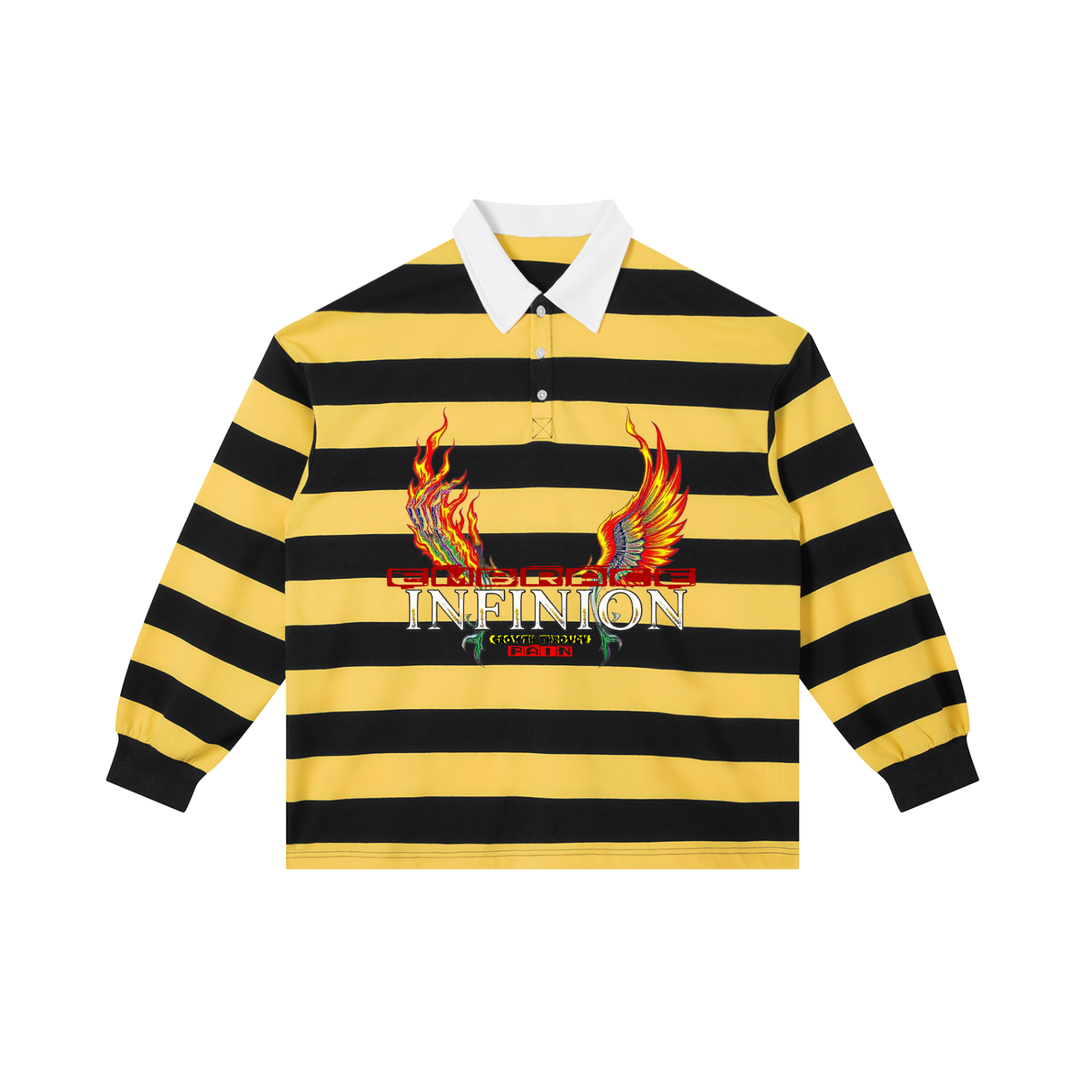 LEO  Block Stripe Polo Shirt