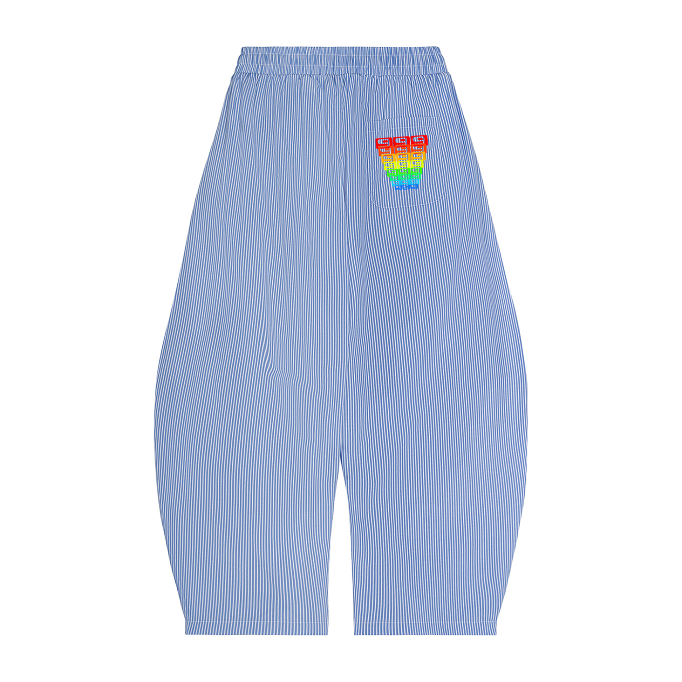 LEO Stripe Drawstring Barrel Pants