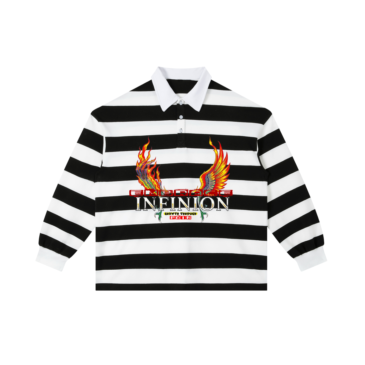 LEO  Block Stripe Polo Shirt