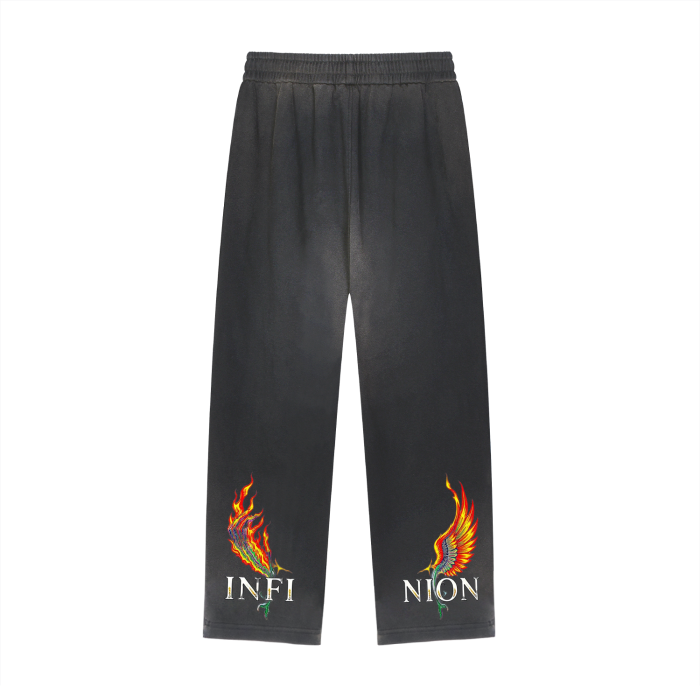 LEO Raw Edge Straight-Leg Sweatpants