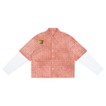 Unisex Vintage Wash Plaid Short Sleeve Shirt