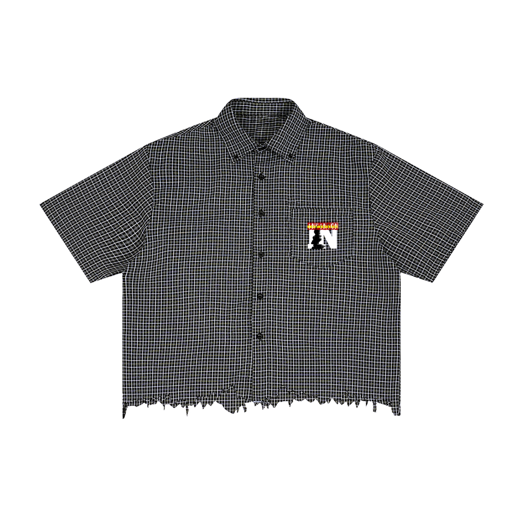 9ner Boxy Plaid Shirt