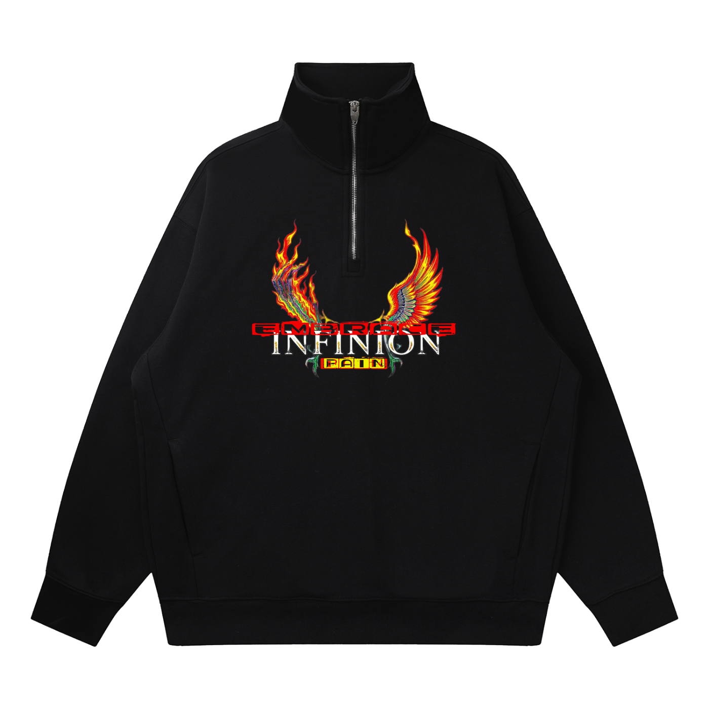 LEO Quarter-Zip Drop Shoulder Sweatshirt