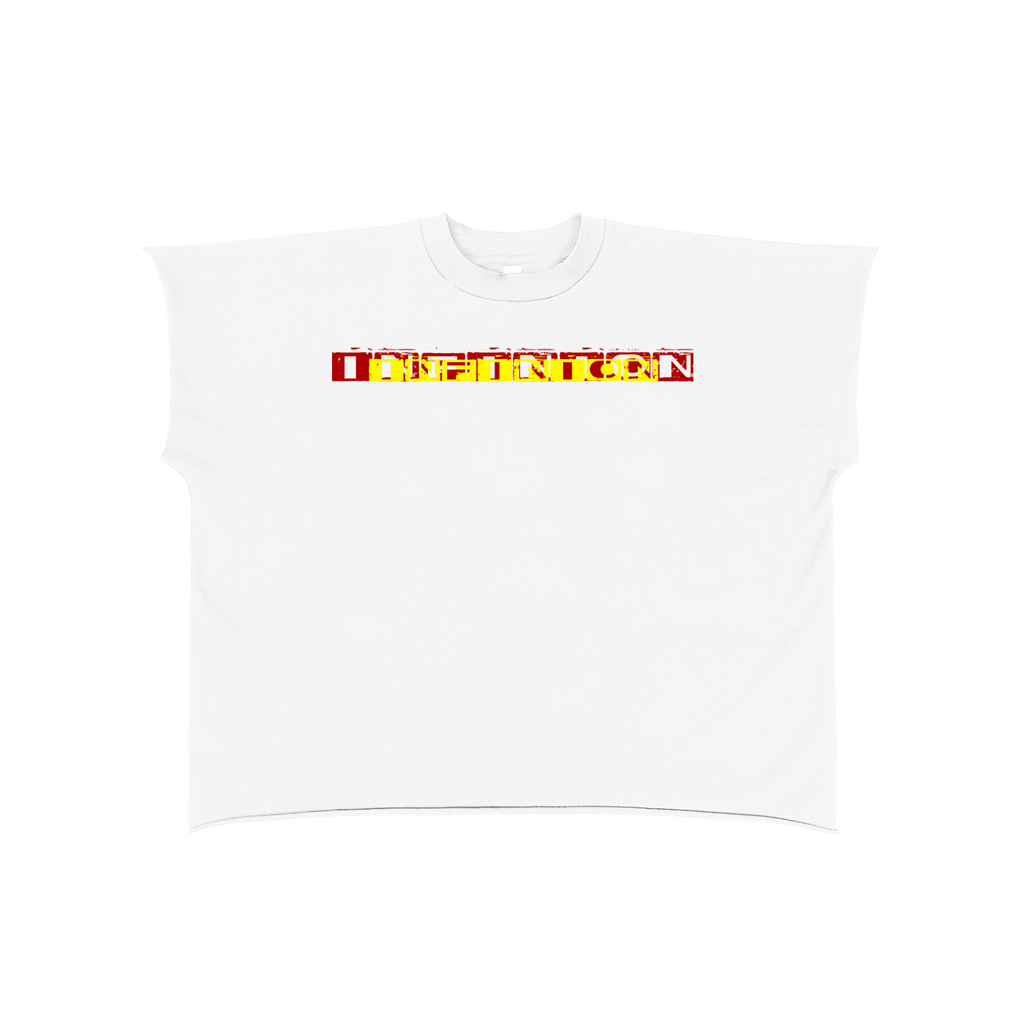 Raw Edge Boxy Non-Shrink T-Shirt