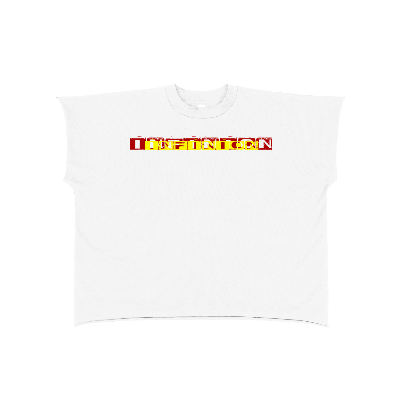 Raw Edge Boxy Non-Shrink T-Shirt