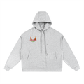 Boxy LEO Button Placket Hoodie