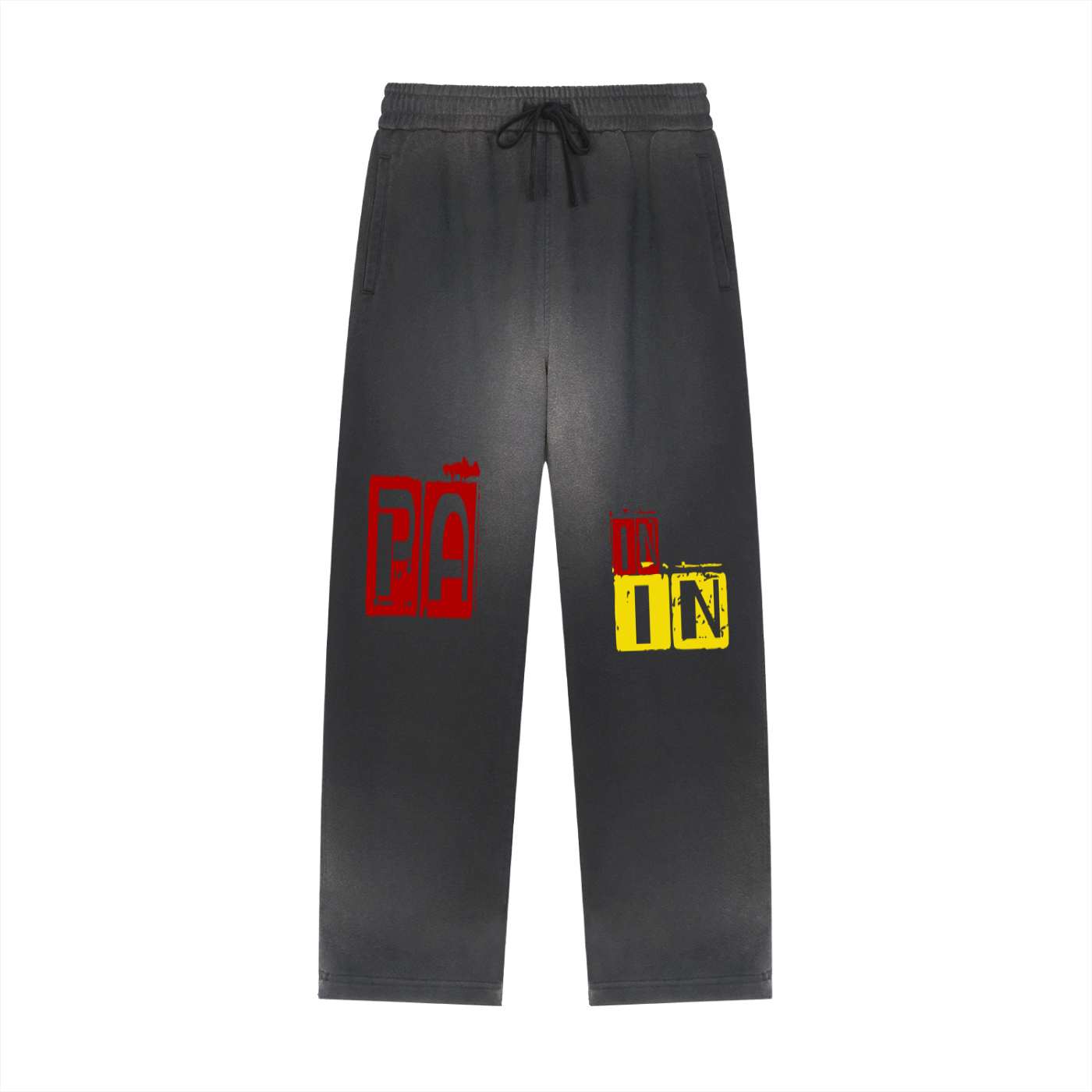 LEO Raw Edge Straight-Leg Sweatpants
