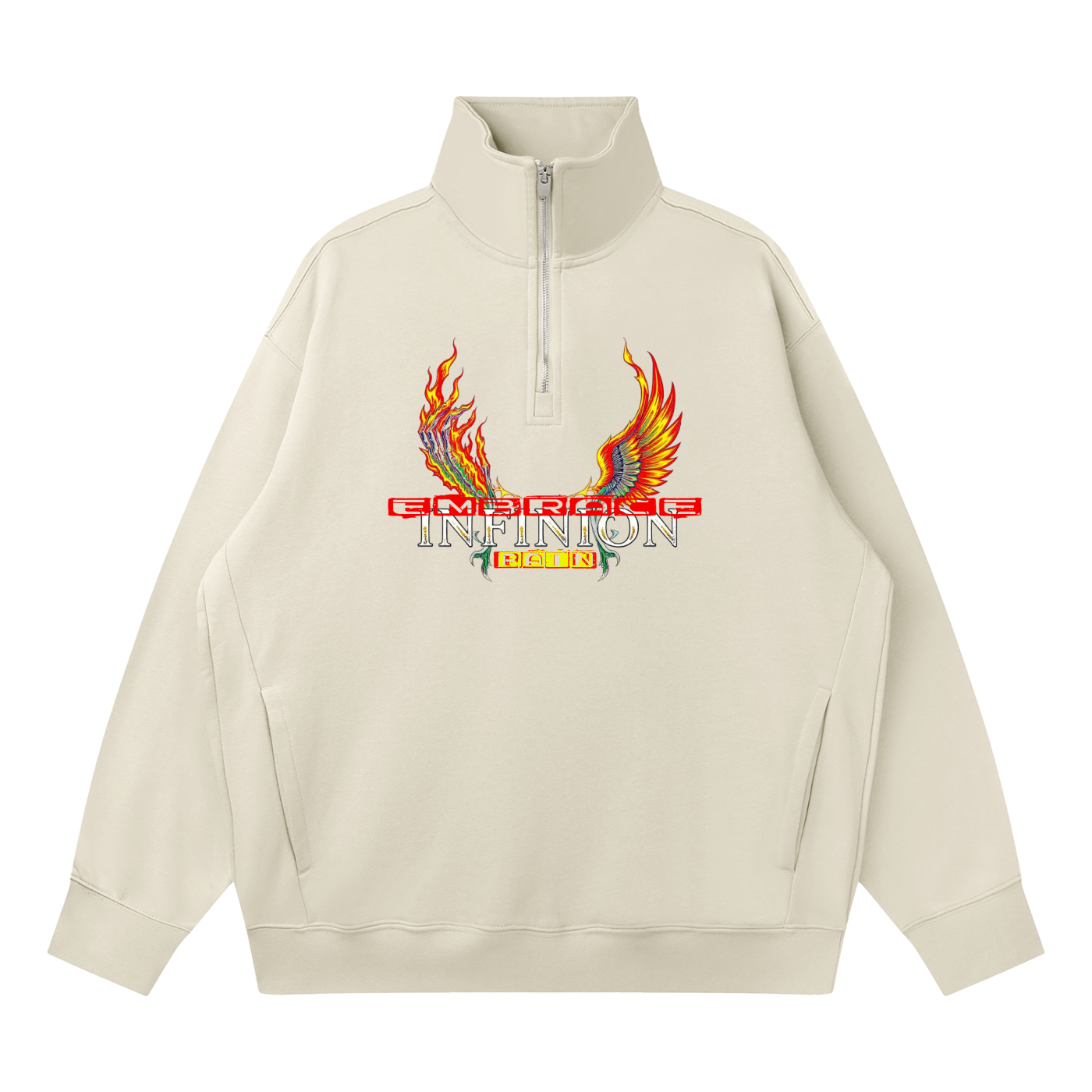 LEO Quarter-Zip Drop Shoulder Sweatshirt